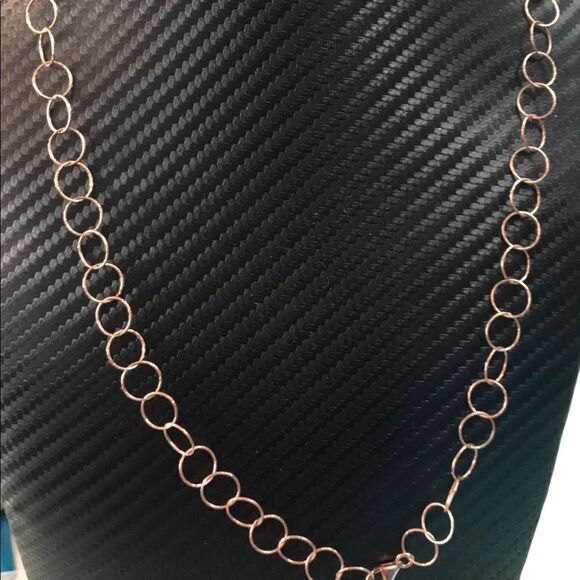 Copper Chain link necklace - Picture 2 of 7